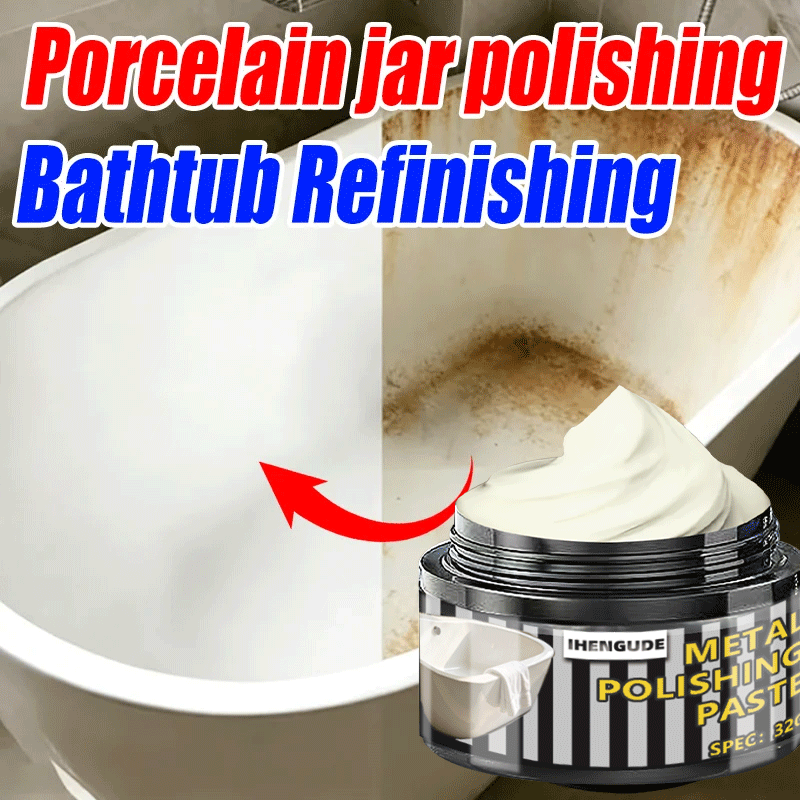 Ceramic Tile Floor - Universal Metal Polishing Paste 32g Bathtub