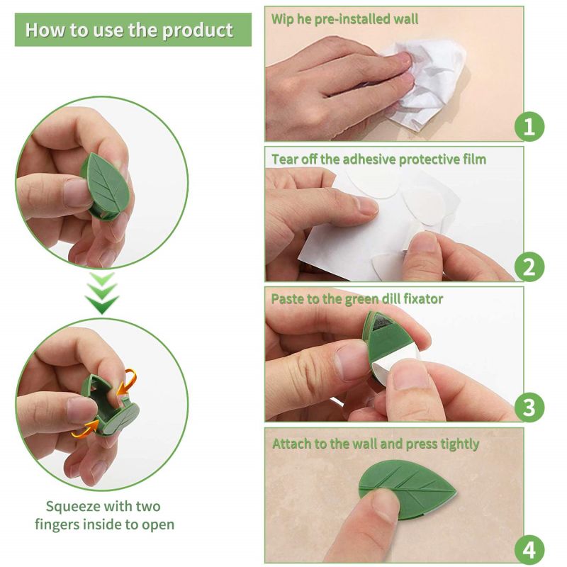 10/30/50Pcs Plant Climbing Wal - огляд і ціна Vine Climbing Plastic